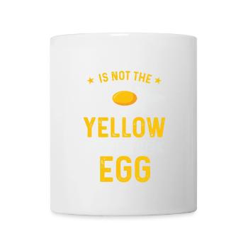 Mon anglais, pas le jaune de la chemise œuf - Mug blanc - blanc - Devant