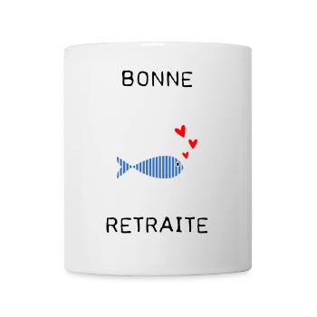 RETRAITE. BONNE RETRAITE. JOYEUSE RETRAITE - Mug blanc - blanc - Devant