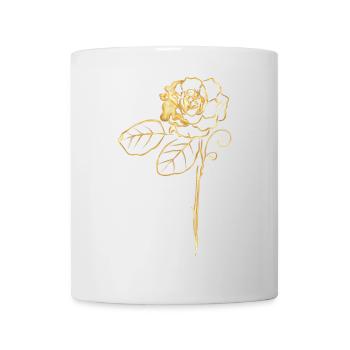 Rose in Gold - Mug - white - Front
