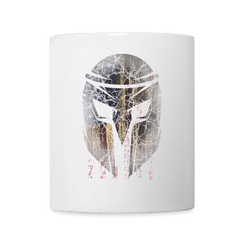 American, Spartanischer Helm patriotic USA Flag - Tasse - Weiß - Vorne