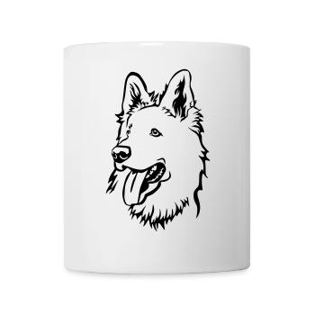 Swiss Shepherd Head - Mug - white - Front
