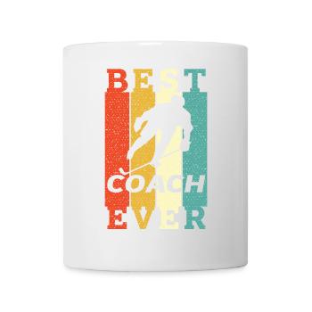 Best Hockey Coach Ever Funny Retro Vintage Gift - Mug - white - Front
