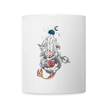 Mermaid Triton Poseidon King of the Oceans - Mug - white - Front