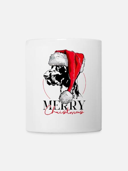 Santa DEUTSCH KURZHAAR Merry Christmas Wilsigns - Tasse - Weiß