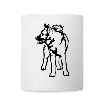 Norwegischer Elchhund - Tasse - Weiß - Vorne