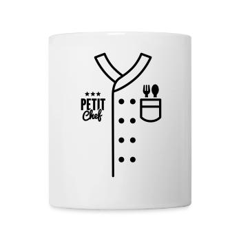 Kids Chef Uniform Petit Chef Child Cooking Costume - Mug - white - Front