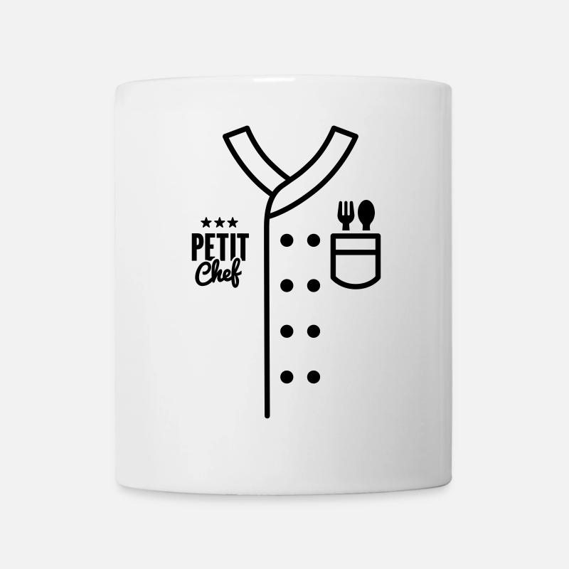 Enfants Chef Uniforme Petit Chef Enfant Costume de cuisine - Mug blanc - blanc