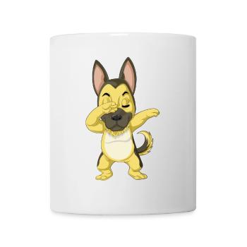 Dabbing Deutscher Schäferhund - Tasse - Weiß - Vorne