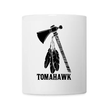 schwarzer Tomahawk - Tasse - Weiß - Vorne