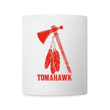 roter Tomahawk - Tasse - Weiß - Vorne