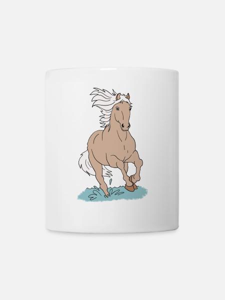 Chevaux de cheval - Mug blanc - blanc