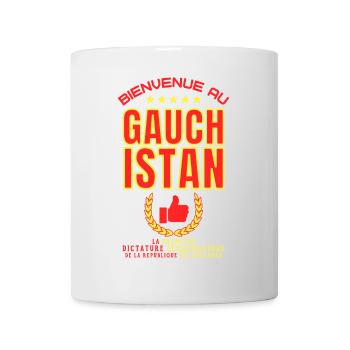 Bienvenue au GAUCHISTAN - Humour Gaucher - Mug blanc - blanc - Devant