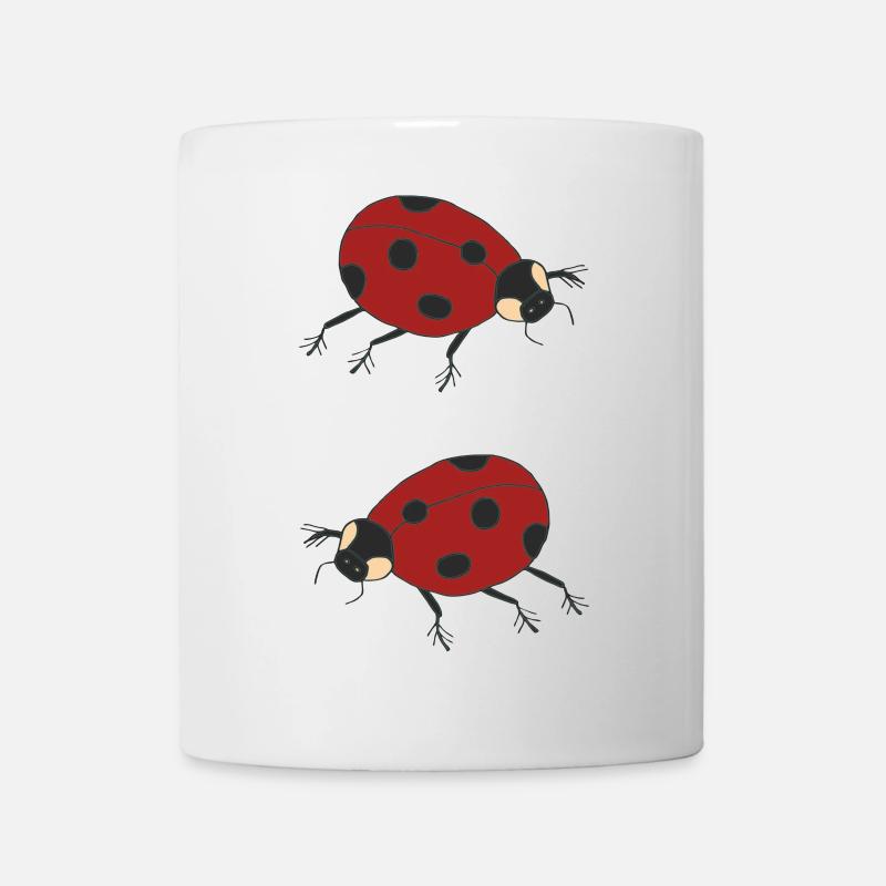 duo de coccinelles - Mug blanc - blanc