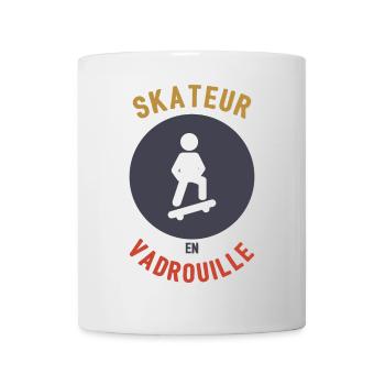 Skateboarder in Mop - Mug - white - Front