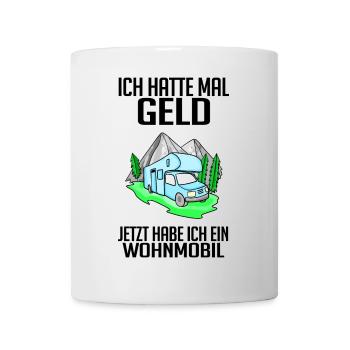 Wohnmobil Wohnwagen Campen Camping - Tasse - Weiß - Vorne