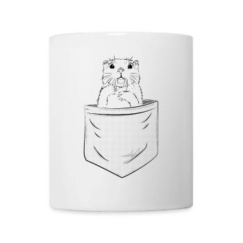 Otter inside! Funny illustration Otter - Mug - white - Front