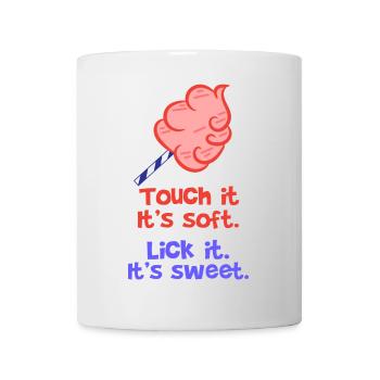 Süßigkeiten Naschkatzen Statement Dessert Lecker - Tasse - Weiß - Vorne
