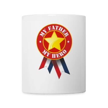 Mein Vater mein Held - Tasse - Weiß - Vorne