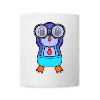 Télescope Astronomie Astronome Pingouin - Mug blanc - blanc - Devant