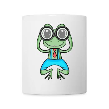 Télescope Astronomie Astronome Grenouille - Mug blanc - blanc - Devant