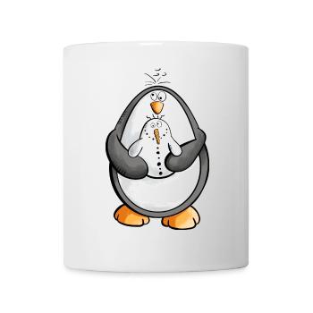 Pinguin und Schneemann sind beste Freunde - Tasse - Weiß - Vorne