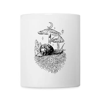 Mushrooms Vineyard snail Snail Crystals - Mug - white - Front
