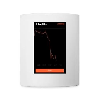 Aktiencrash - Tasse - Weiß - Vorne