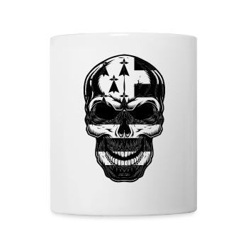 Tête de mort Gwenn Ha Du - Mug blanc - blanc - Devant