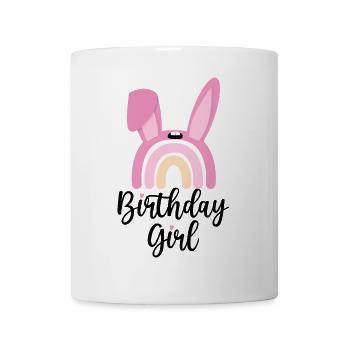 Rosa Hase Arc Regenbogen - Tasse - Weiß - Vorne