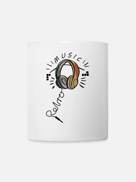 Retro Musik - Tasse - Weiß