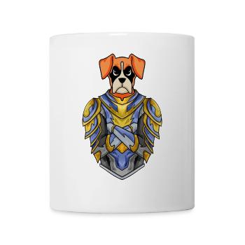 Knight Dog Dog Breed German Boxer with Armor - Mug - white - Front