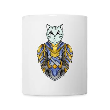 Knight Cat Cat Breed British Shorthair - Mug - white - Front