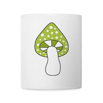 Mushroom green fly agaric pattern customizable - Mug - white - Front