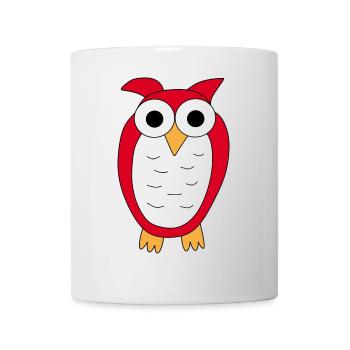 Owl Red Owl - Mug - white - Front