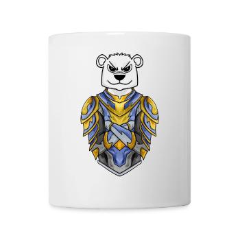 Knight Polar Bear cool Bear Polar Bear - Mug - white - Front