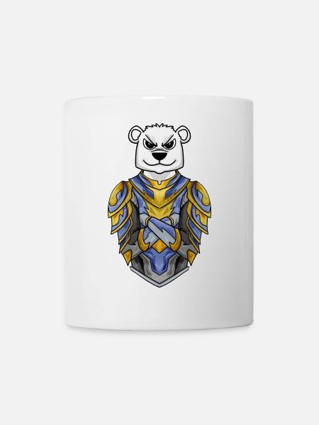 Ritter Eisbär cool Bär Polarbär - Tasse - Weiß