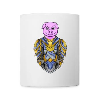 Knight Pig cool - Mug - white - Front