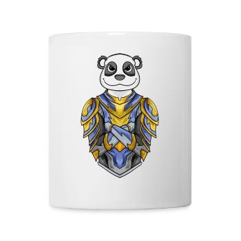 Chevalier Panda cool - Mug blanc - blanc - Devant