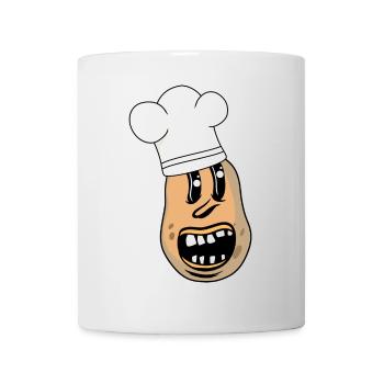 Drôle de restaurant de cuisine de légumes de pommes de terre - Mug blanc - blanc - Devant