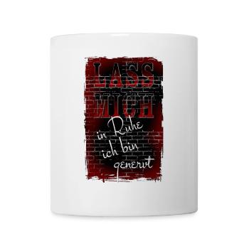 LEAVE ME alone I am annoyed - on the wall - Mug - white - Front