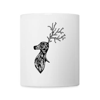 Hirsch - Tasse - Weiß - Vorne