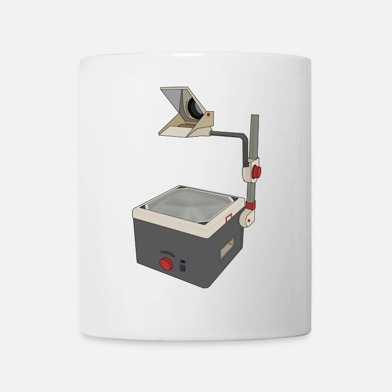 Projecteur aérien OHP 80s 90s - Mug blanc - blanc