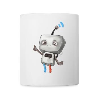 Petit robot - Mug blanc - blanc - Devant