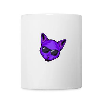 Cat Daddy Lila Schwarze Brille - Tasse - Weiß - Vorne