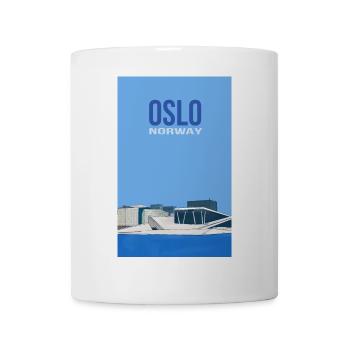 Oslo Norwegen - Tasse - Weiß - Vorne