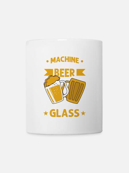 My body is a machine - Tasse - Weiß