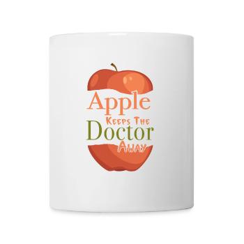 An apple a day keeps the doctor away - Tasse - Weiß - Vorne