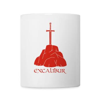 L'épée Excalibur (rouge) - Mug blanc - blanc - Devant