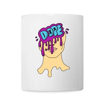 D.o.p.e Leaky Portrait - Mug - white - Front