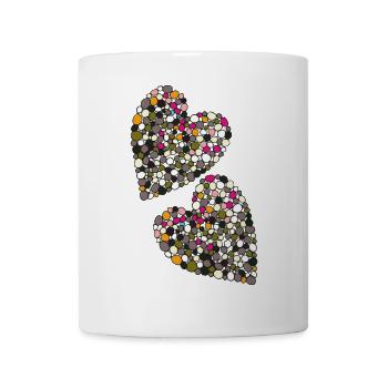 herzen kugeln - Tasse - Weiß - Vorne
